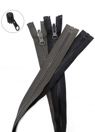 Молния трактор Т5 1 замок у/з бегунок перекидной LOGO 70см в Белгороде