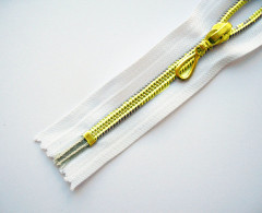 Молния спираль Т-7 декор. 20см (100шт) золото